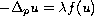 $-\Delta_pu=\lambda f(u)$