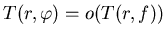 $T(r, varphi)=o(T(r, f))$