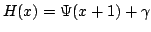 $ H(x)=Psi(x+1)+gamma$