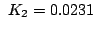 $   K_{2}=0.0231$